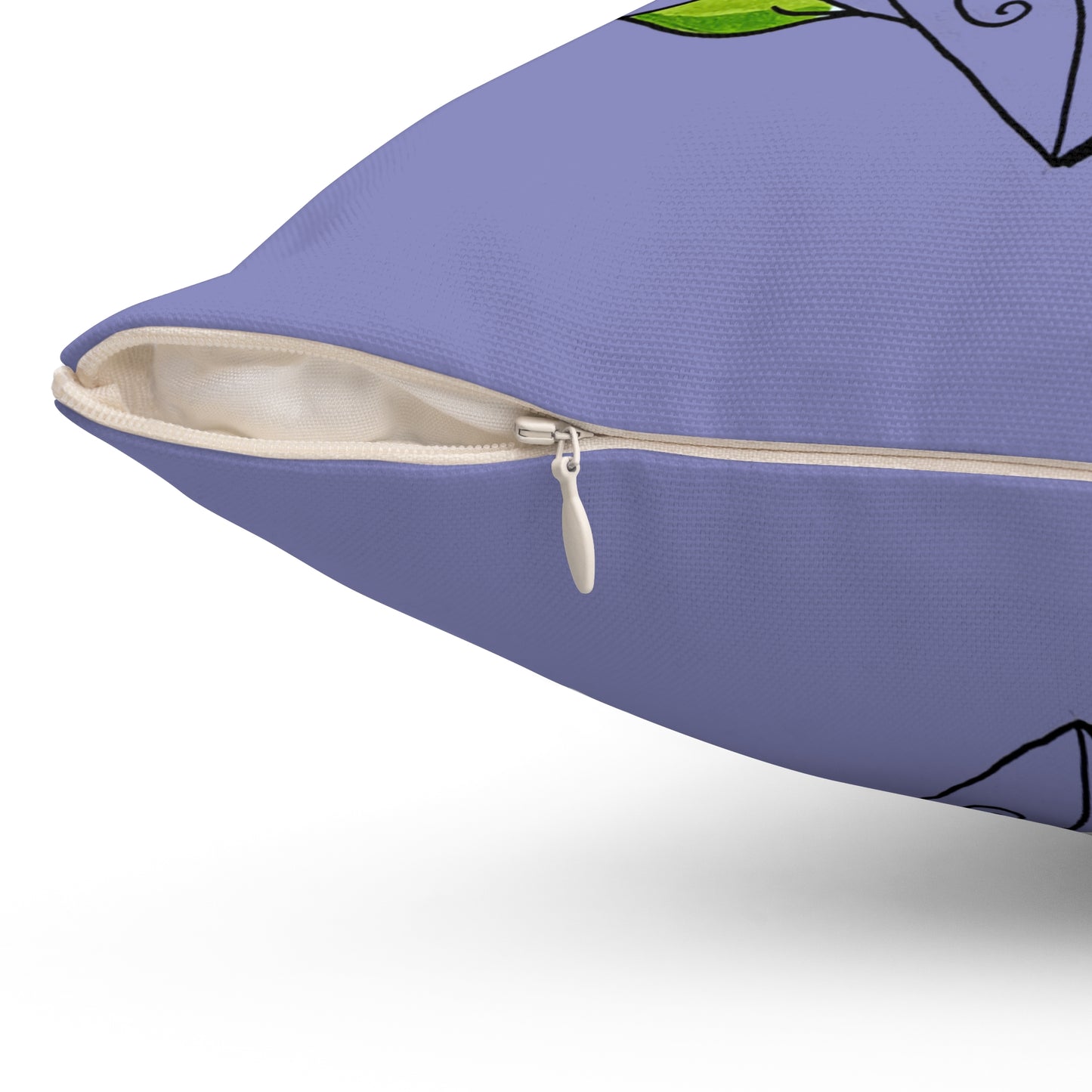 Flower heart pillow