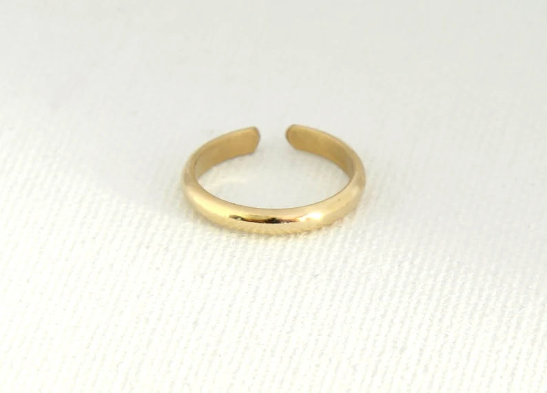 Dainty gold filled toe ring