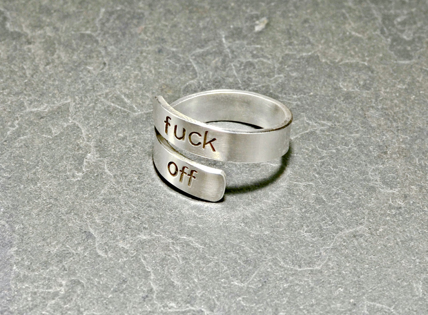 Fu'k off sterling bypass ring