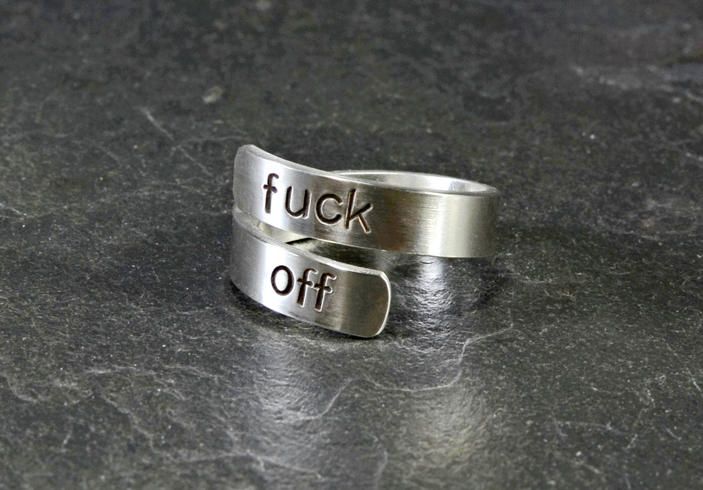 Fu'k off sterling bypass ring