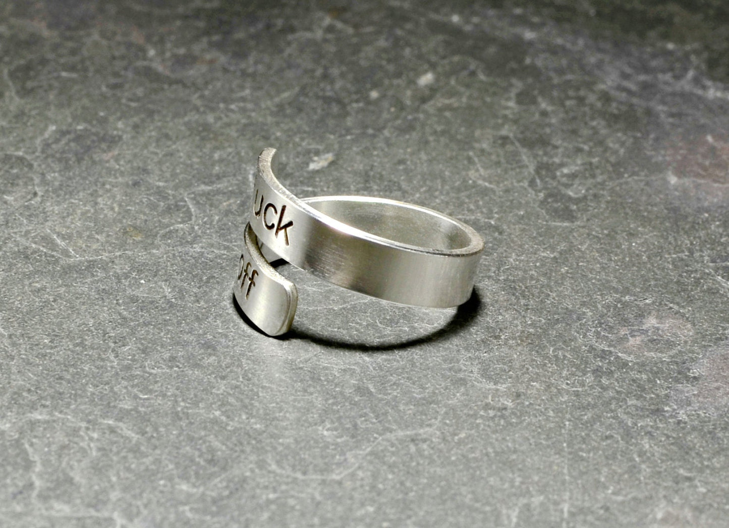 Fu'k off sterling bypass ring