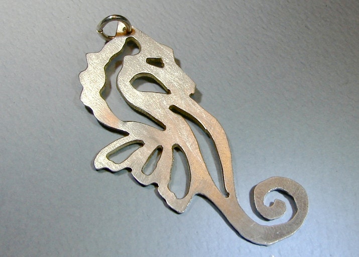 Sterling Silver Seahorse Necklace