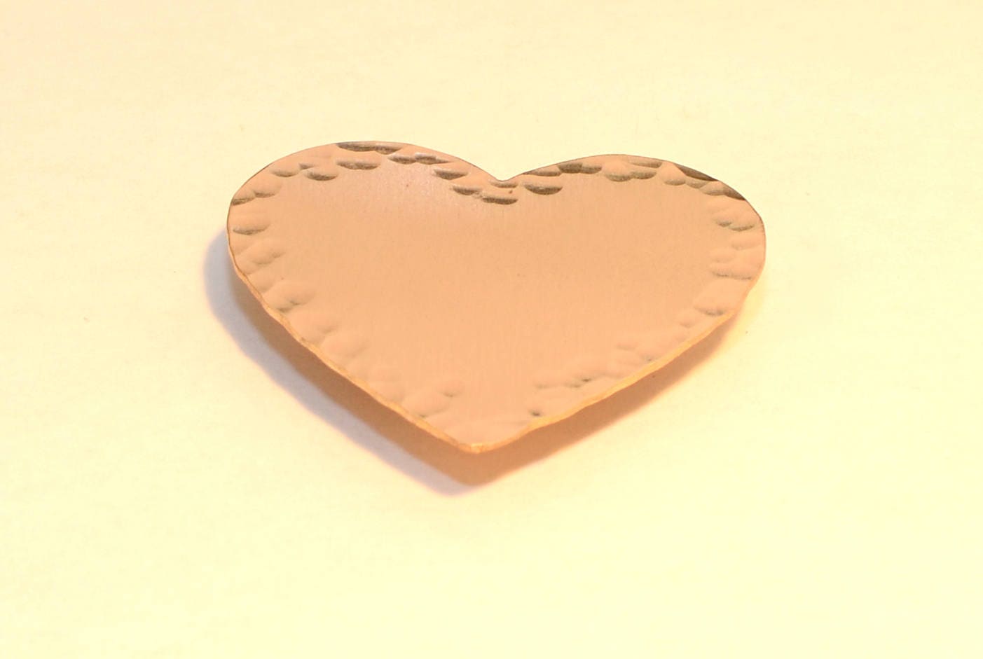 Bronze Hammered Heart Magnet