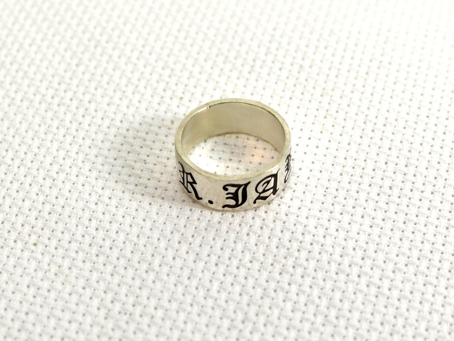 Custom Sterling Silver Name Ring