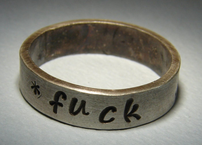 F'ck You Sterling Silver Ring