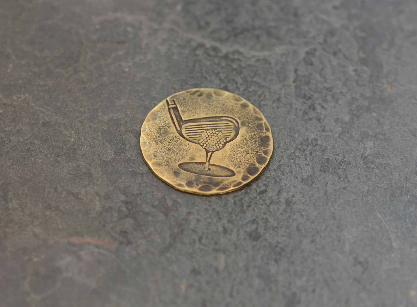 Brass golf ball marker