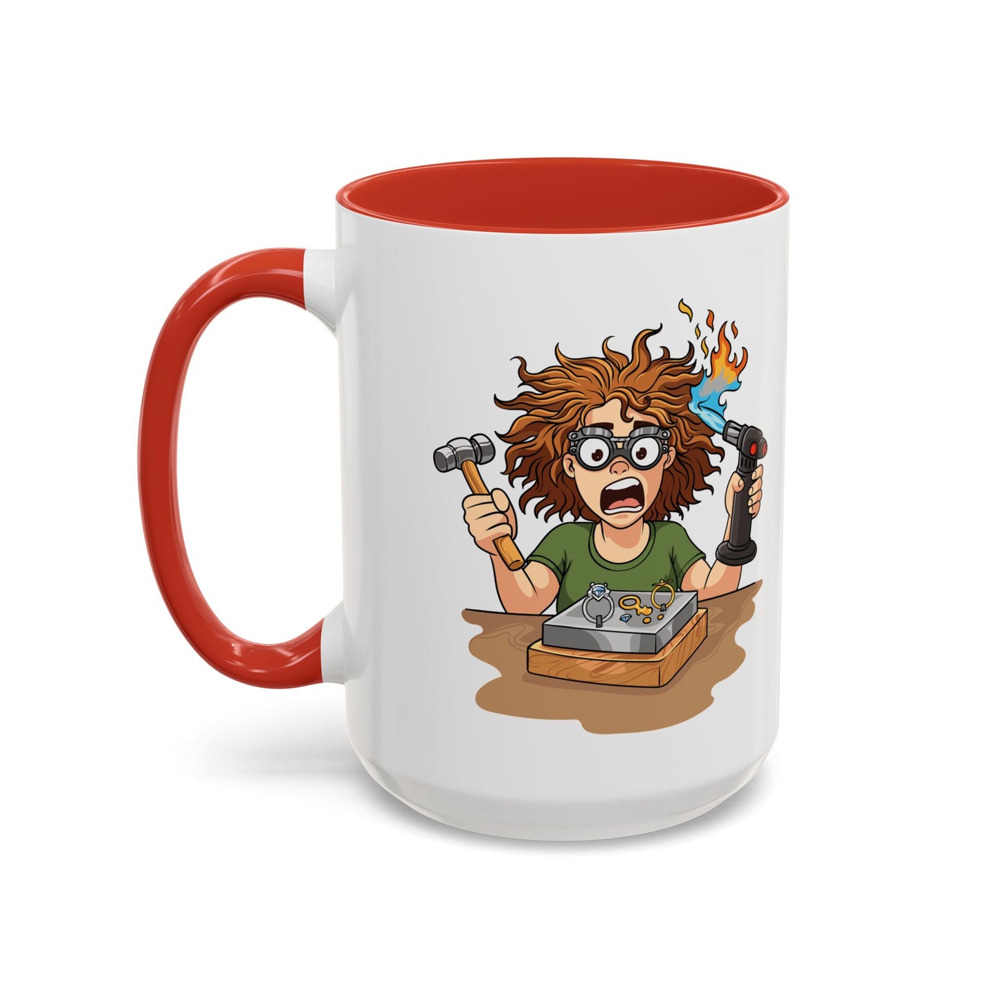 Torch First Think Later Coffee Mug — Funny Silversmiths 11/15oz Accent Mug