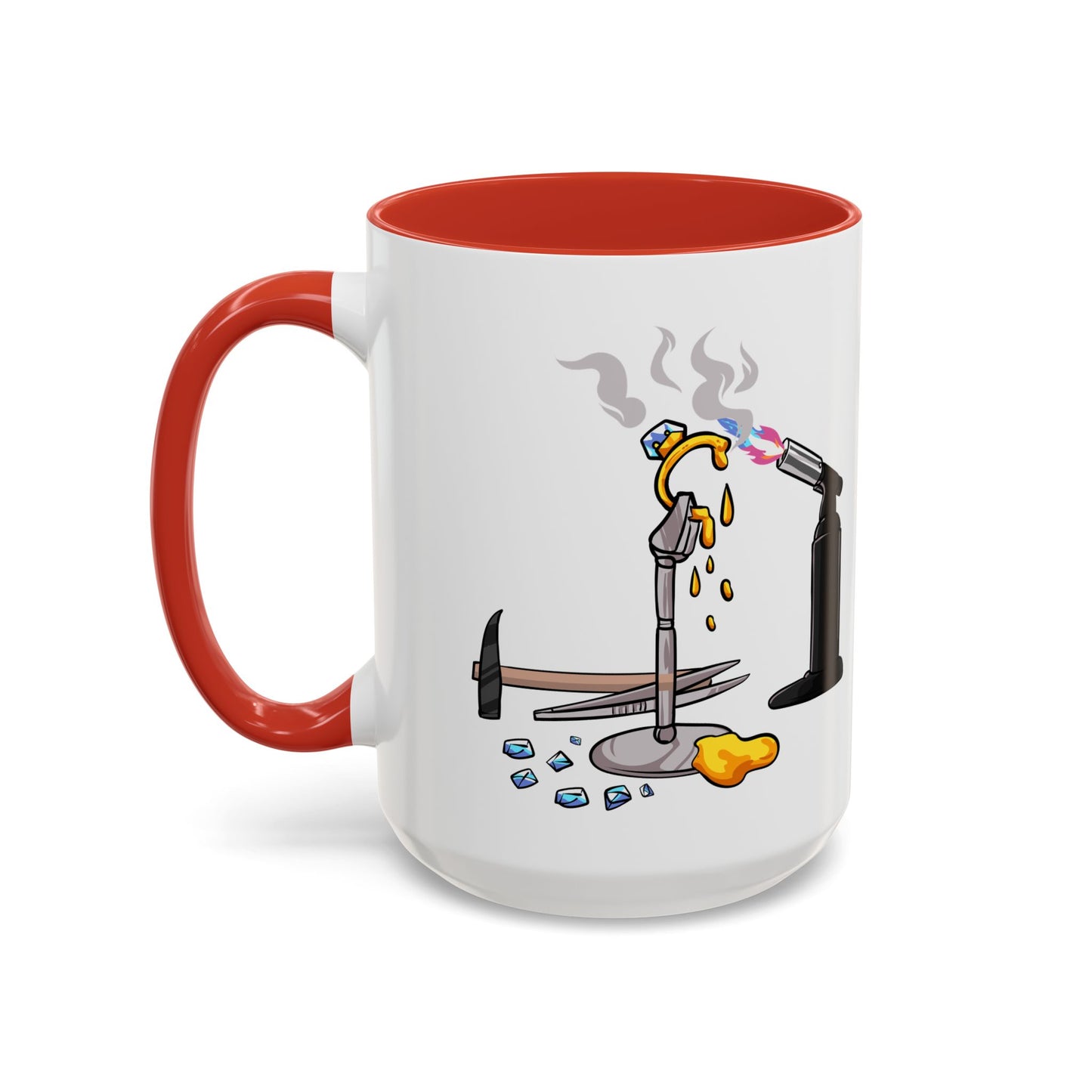 Sparkly 'I Make Sparkly Things and I Swear a Lot' Accent Coffee Mug (11/15oz)