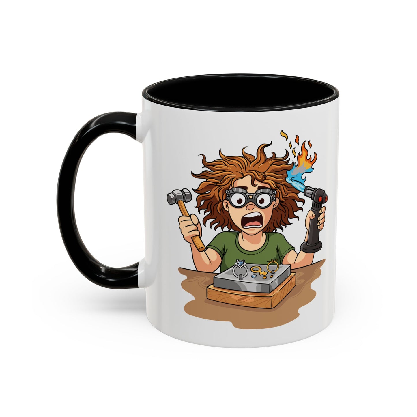 Torch First Think Later Coffee Mug — Funny Silversmiths 11/15oz Accent Mug