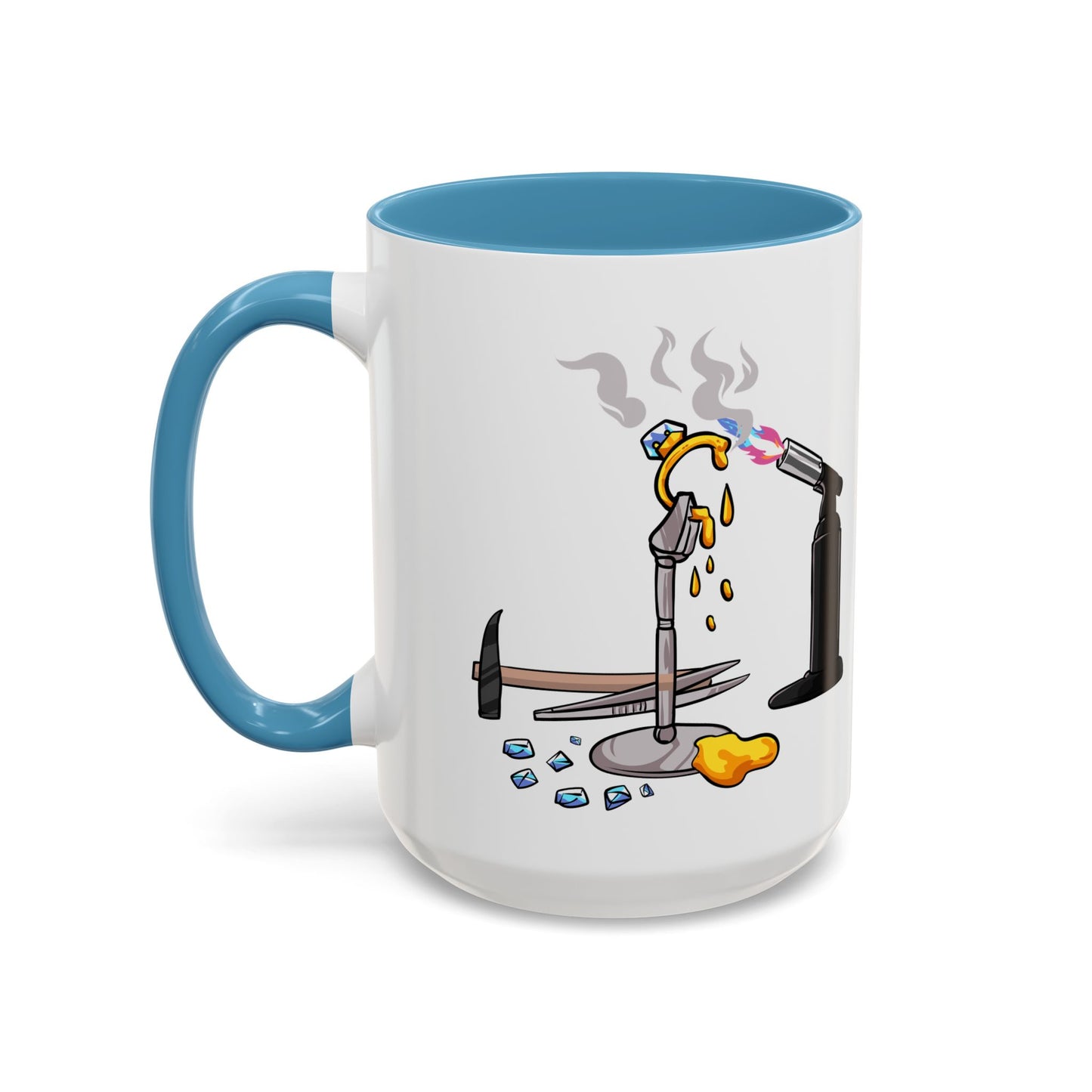 Sparkly 'I Make Sparkly Things and I Swear a Lot' Accent Coffee Mug (11/15oz)