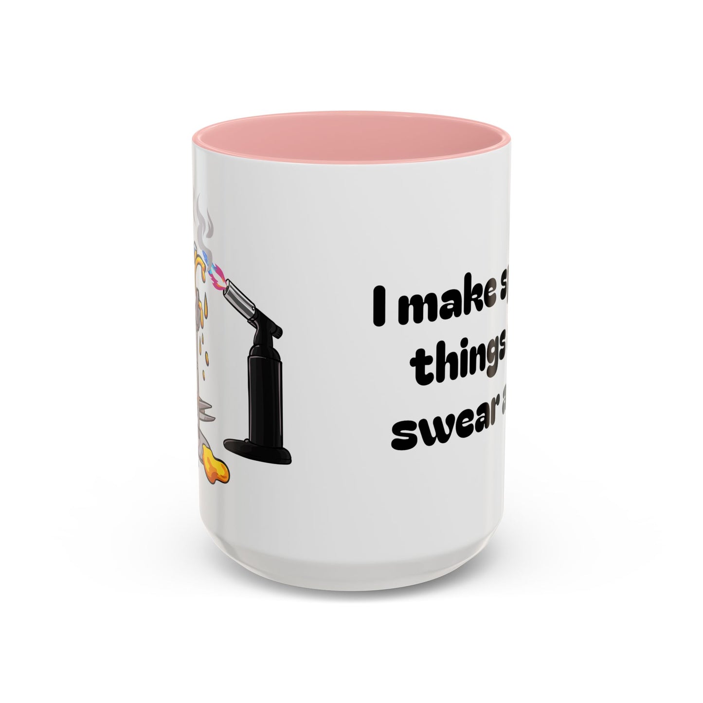 Sparkly 'I Make Sparkly Things and I Swear a Lot' Accent Coffee Mug (11/15oz)