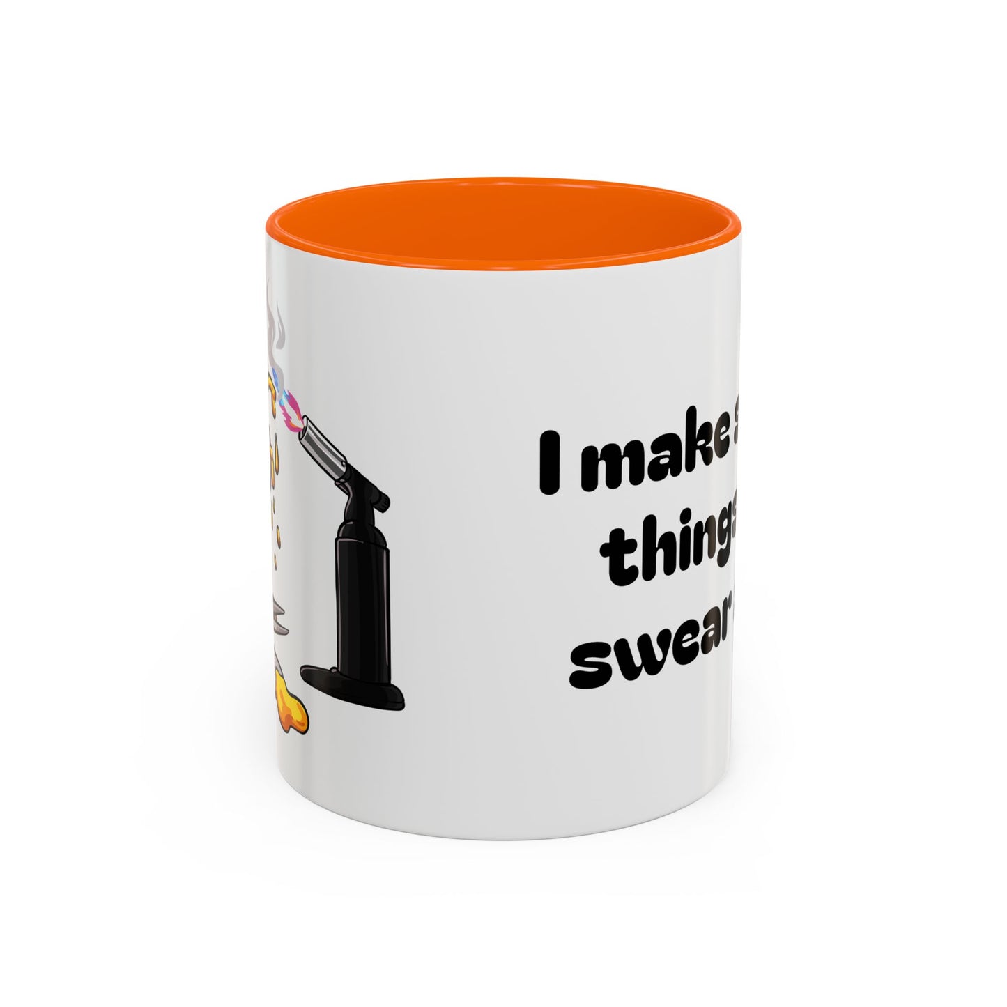 Sparkly 'I Make Sparkly Things and I Swear a Lot' Accent Coffee Mug (11/15oz)