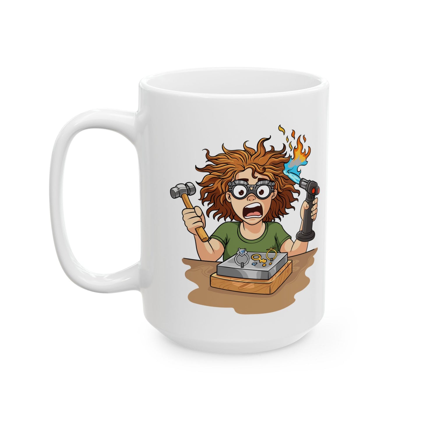 Too Hot to Handle Silversmith Ceramic Mug (11oz & 15oz)