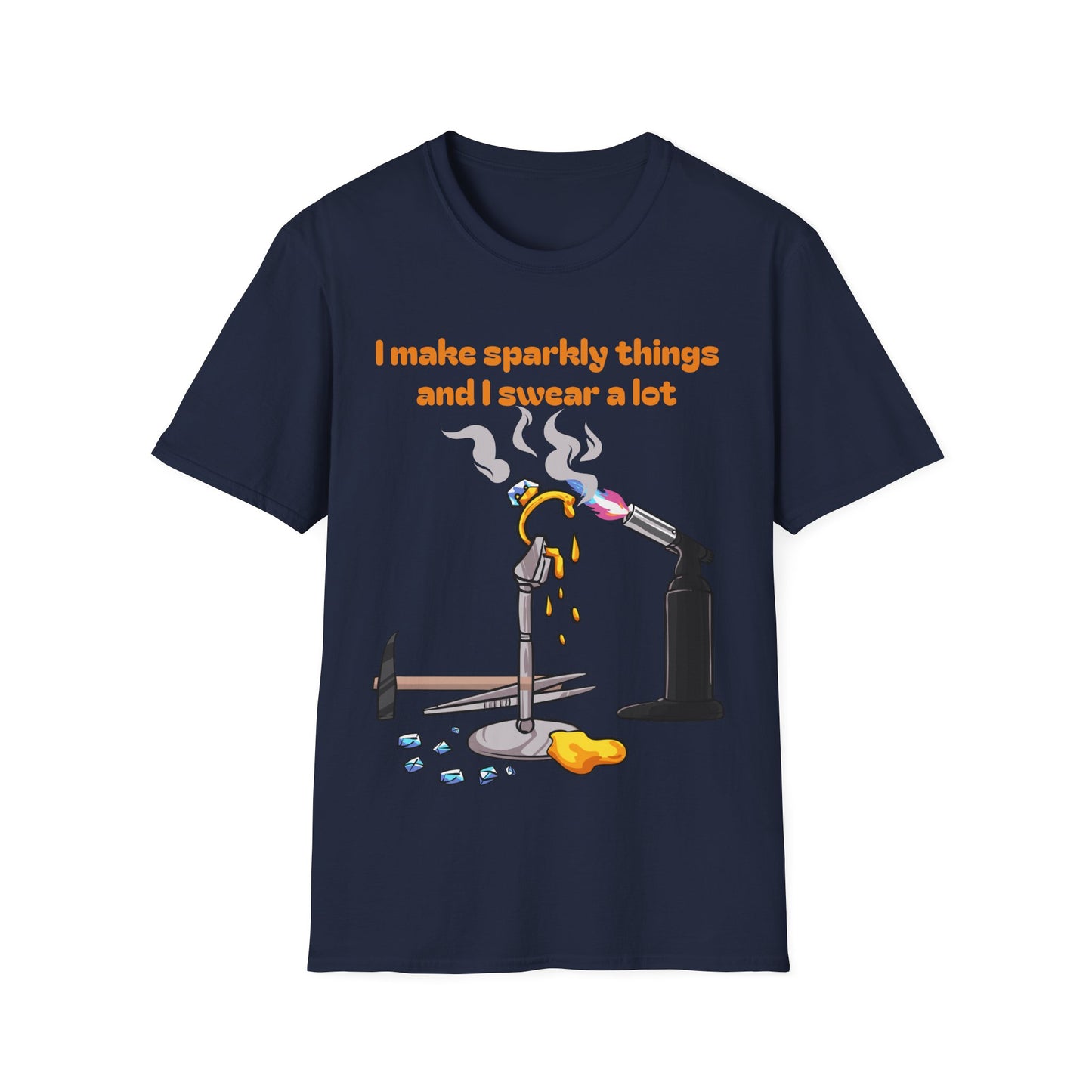 Silversmith T‑Shirt — "I Make Sparkly Things and I Swear a Lot"
