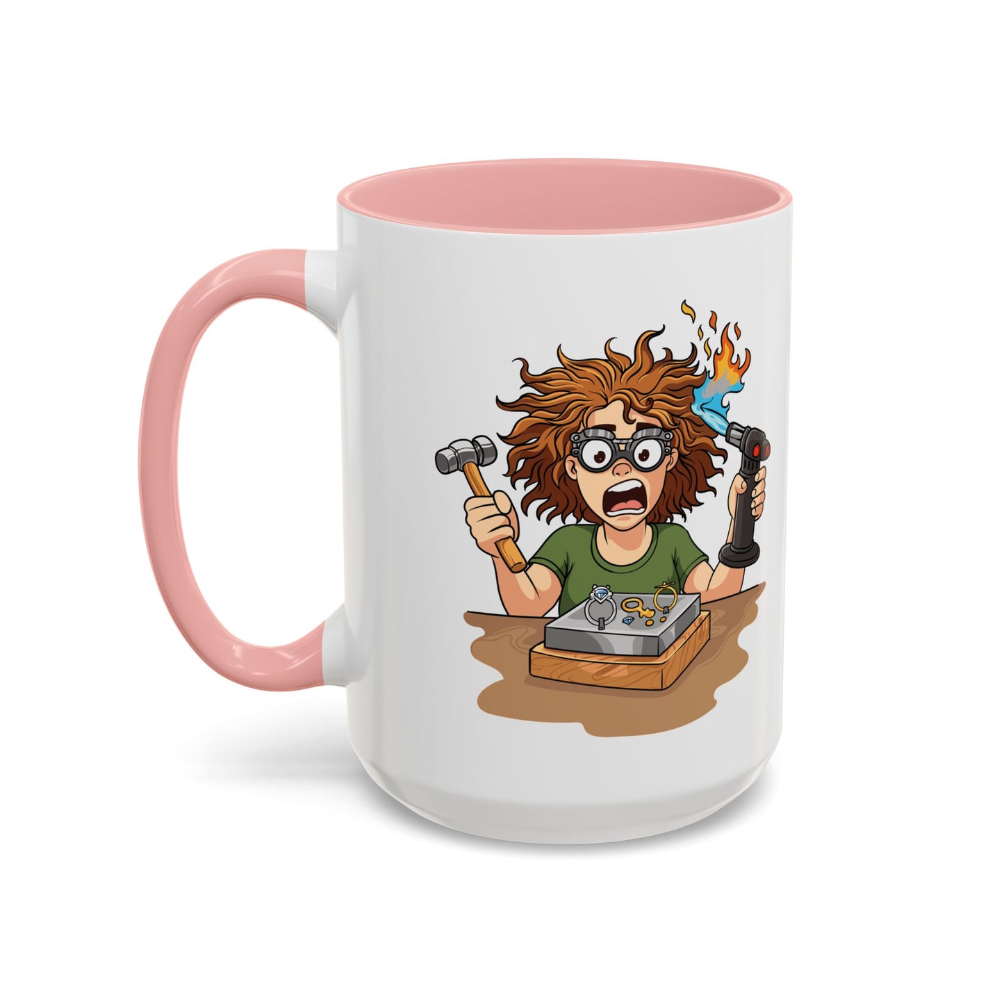 Torch First Think Later Coffee Mug — Funny Silversmiths 11/15oz Accent Mug