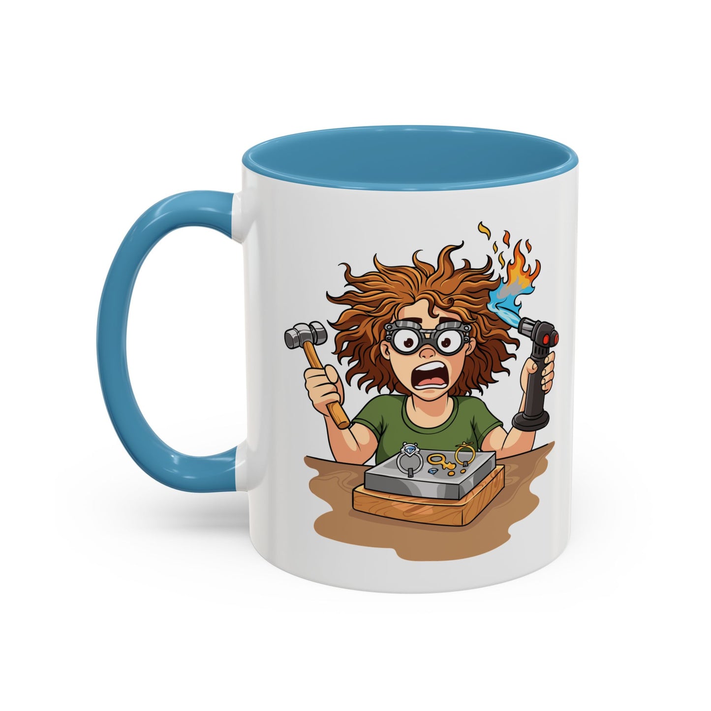 Torch First Think Later Coffee Mug — Funny Silversmiths 11/15oz Accent Mug