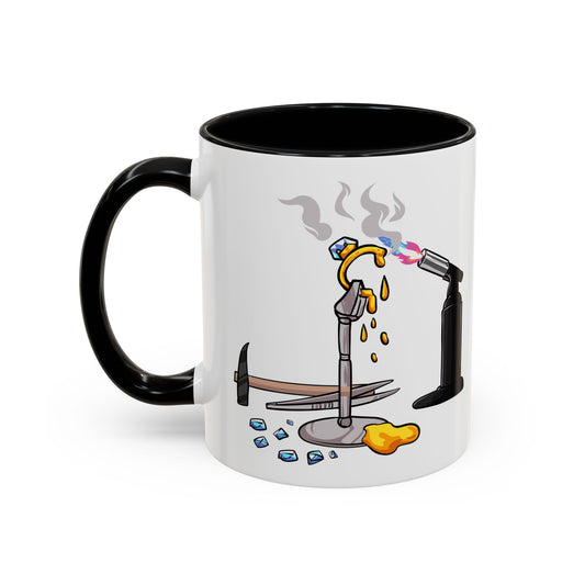 Sparkly 'I Make Sparkly Things and I Swear a Lot' Accent Coffee Mug (11/15oz)