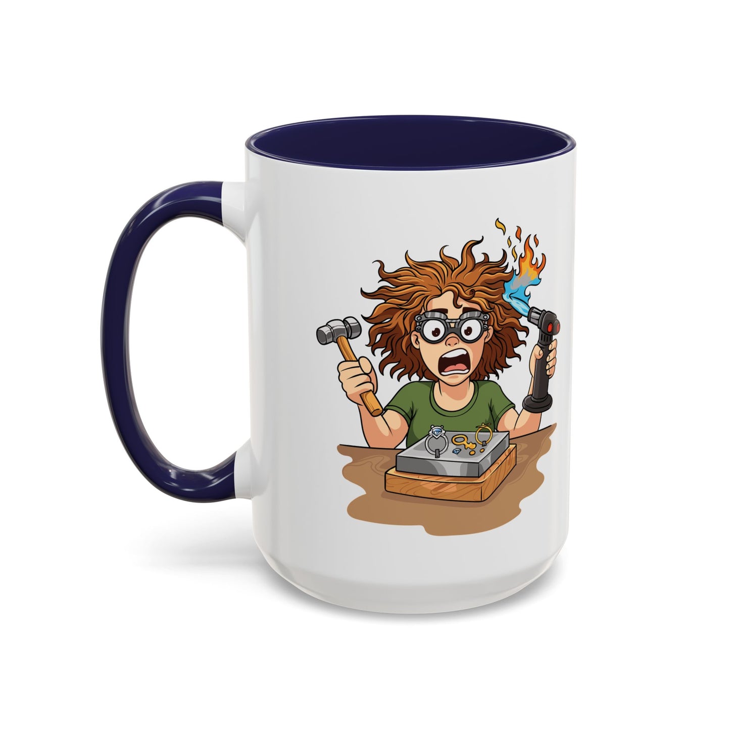 Torch First Think Later Coffee Mug — Funny Silversmiths 11/15oz Accent Mug