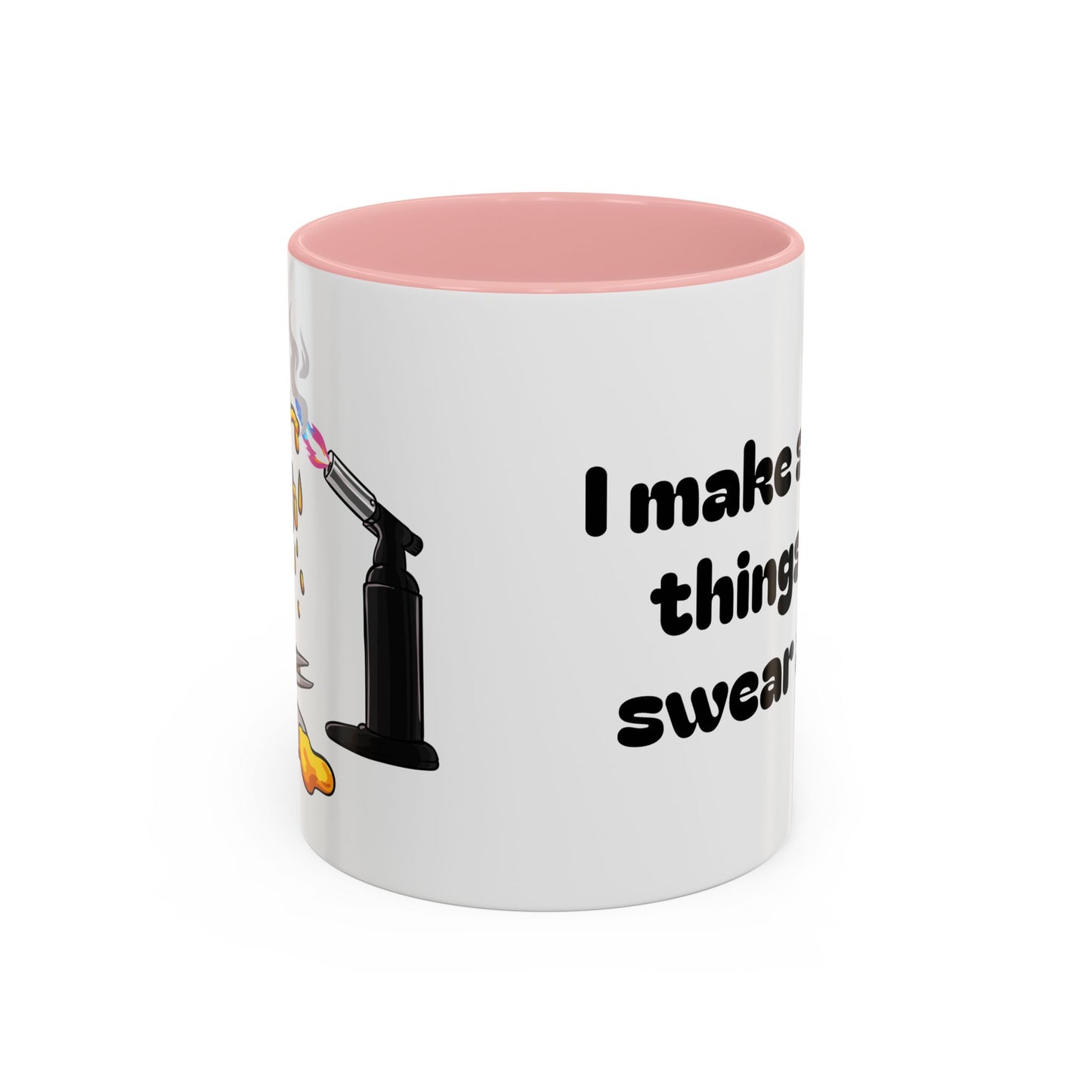 Sparkly 'I Make Sparkly Things and I Swear a Lot' Accent Coffee Mug (11/15oz)