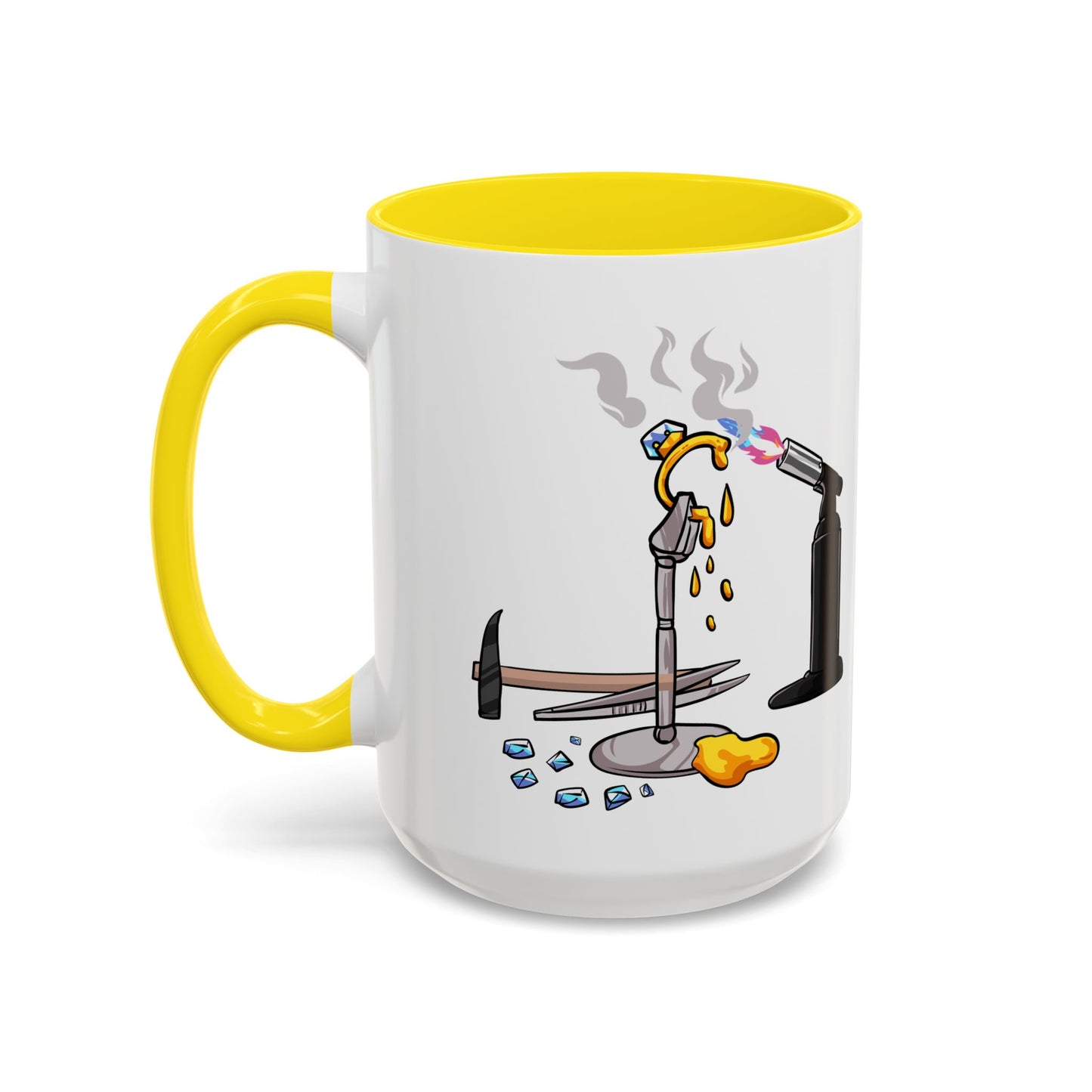 Sparkly 'I Make Sparkly Things and I Swear a Lot' Accent Coffee Mug (11/15oz)