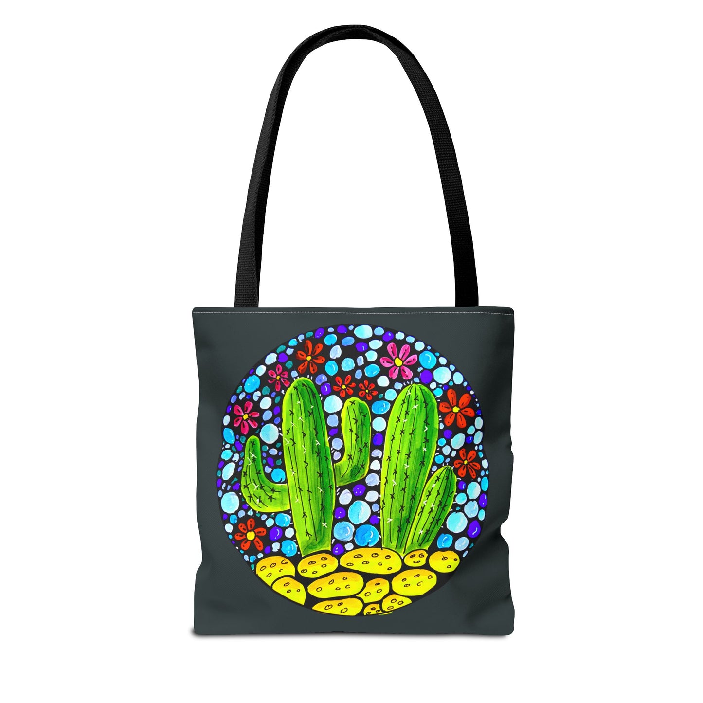 Copy of Cactus Doodle Canvas Tote Bag — Cute Hand-Drawn Succulent Design