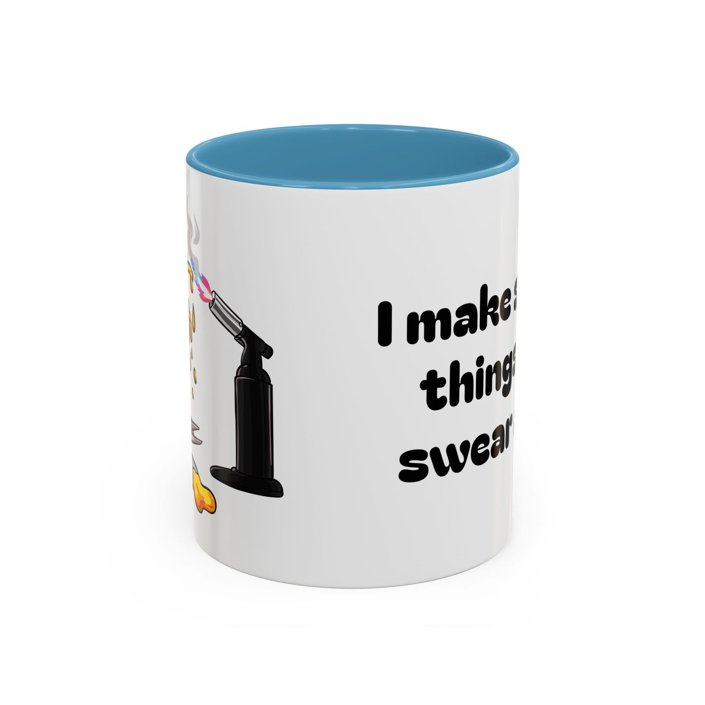 Sparkly 'I Make Sparkly Things and I Swear a Lot' Accent Coffee Mug (11/15oz)