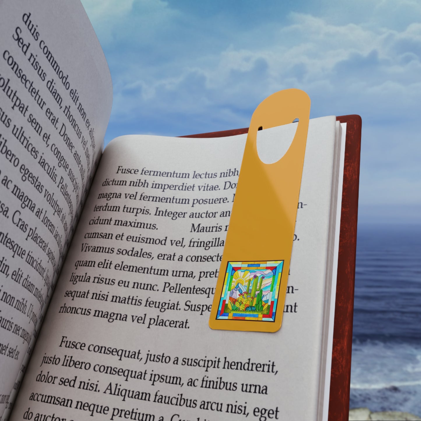 cactus art bookmark