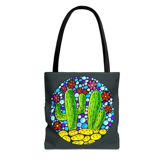 Copy of Cactus Doodle Canvas Tote Bag — Cute Hand-Drawn Succulent Design