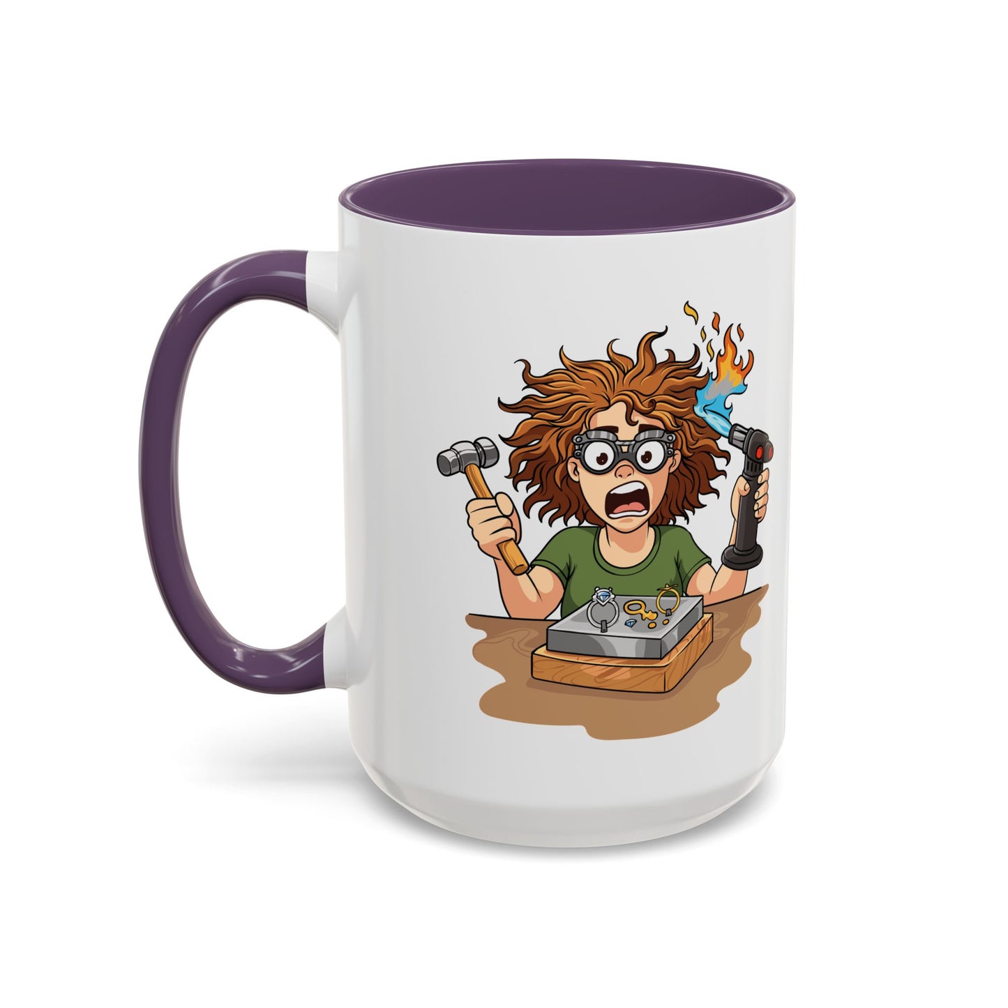 Torch First Think Later Coffee Mug — Funny Silversmiths 11/15oz Accent Mug