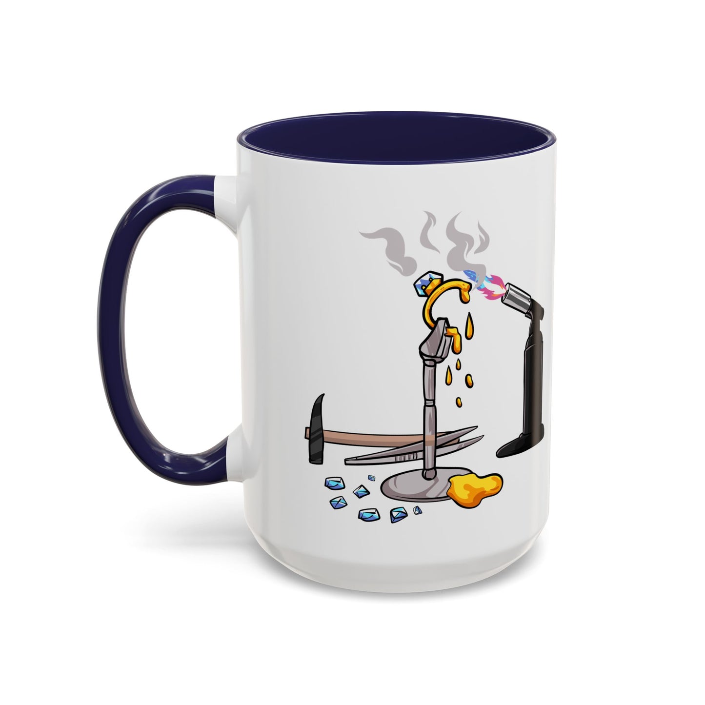 Sparkly 'I Make Sparkly Things and I Swear a Lot' Accent Coffee Mug (11/15oz)