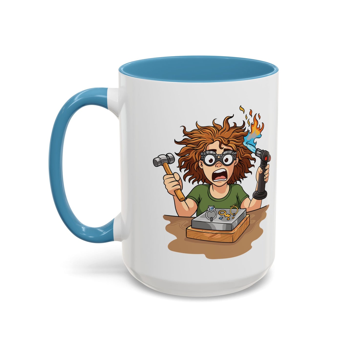 Torch First Think Later Coffee Mug — Funny Silversmiths 11/15oz Accent Mug