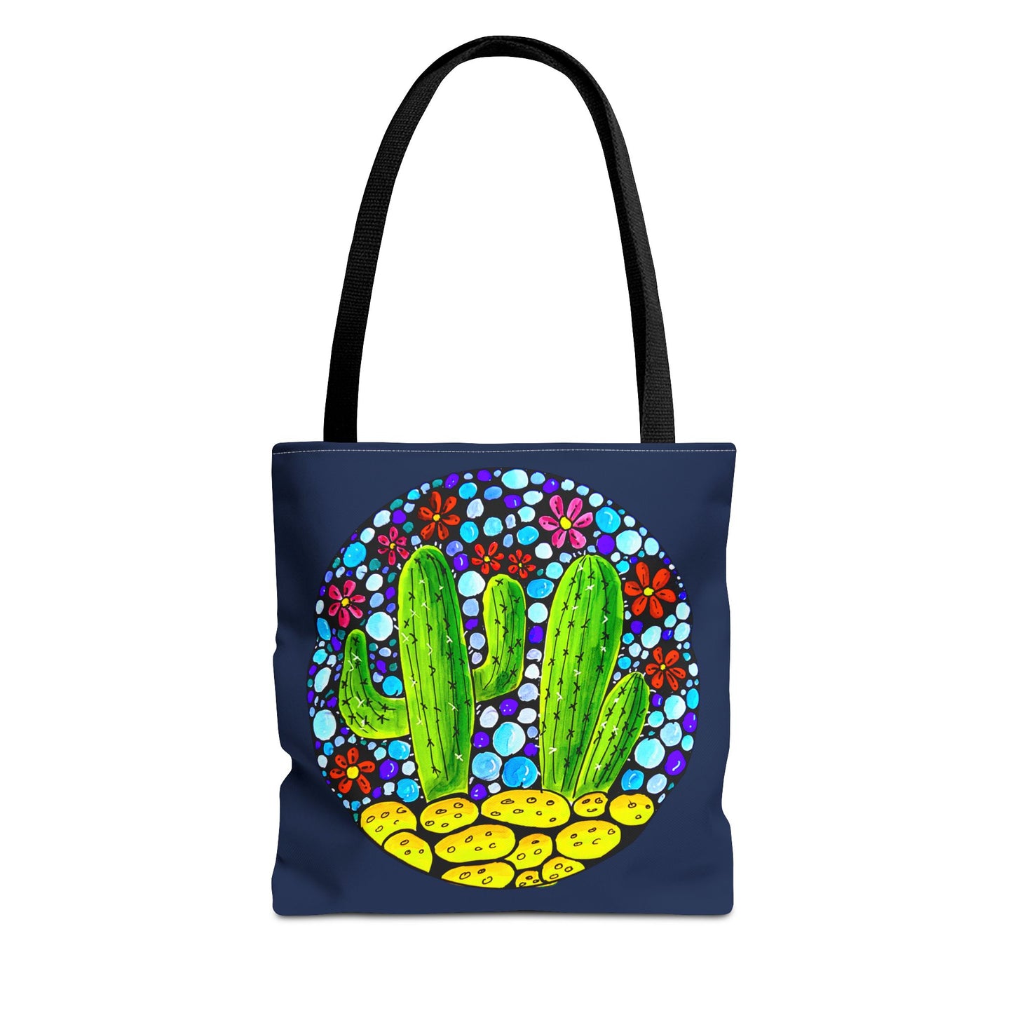 Copy of Cactus Doodle Canvas Tote Bag — Cute Hand-Drawn Succulent Design