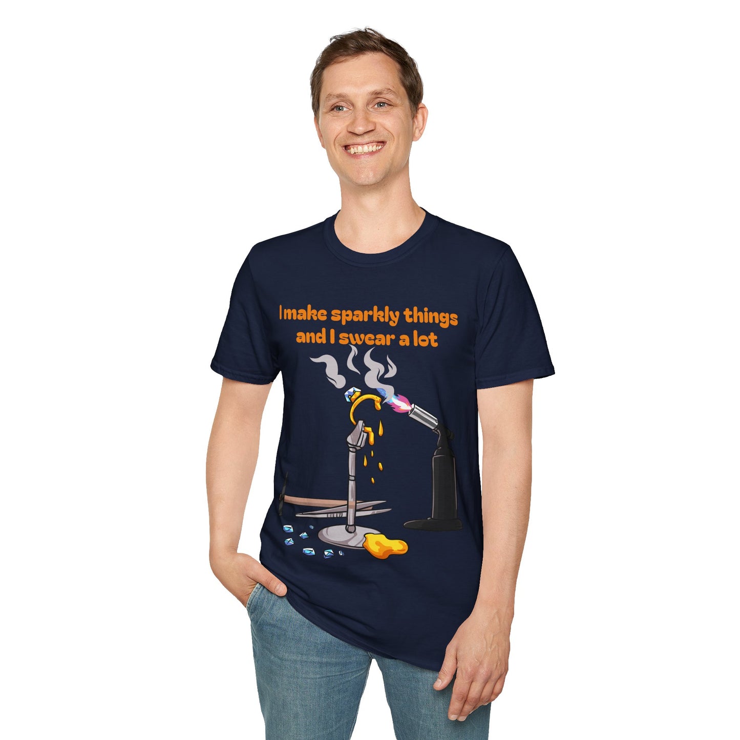 Silversmith T‑Shirt — "I Make Sparkly Things and I Swear a Lot"