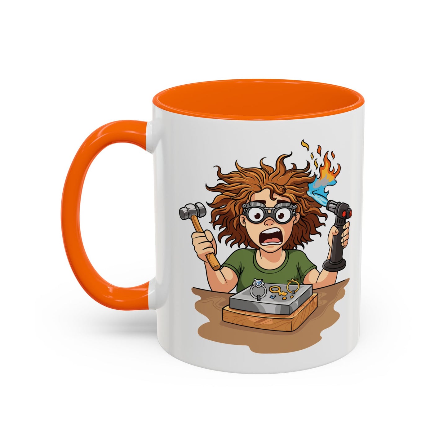 Torch First Think Later Coffee Mug — Funny Silversmiths 11/15oz Accent Mug