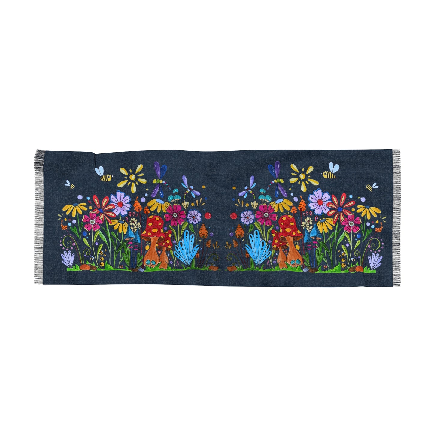 Doodle garden scarf