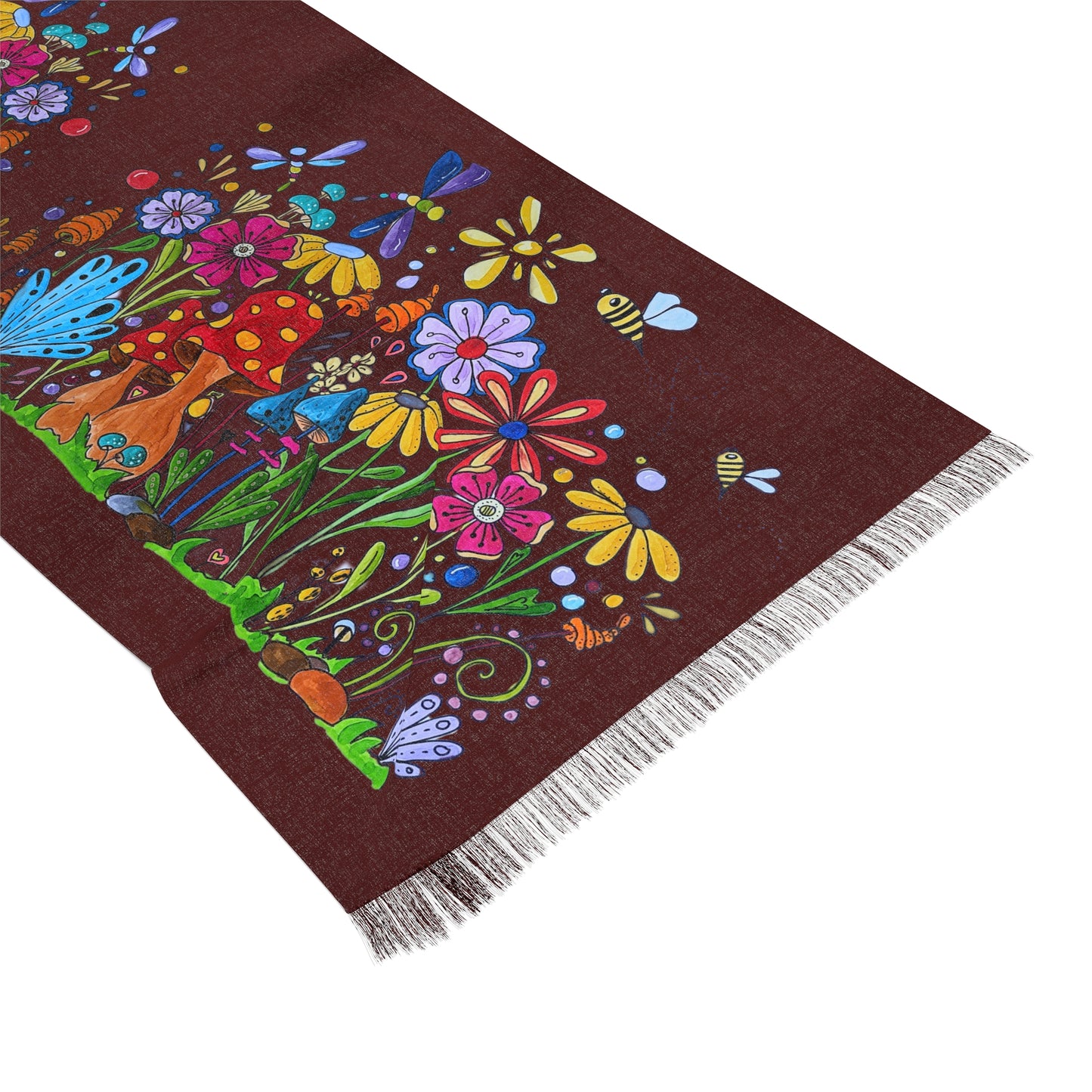 Doodle garden scarf