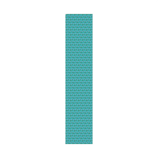 Flower heart gift wrap paper