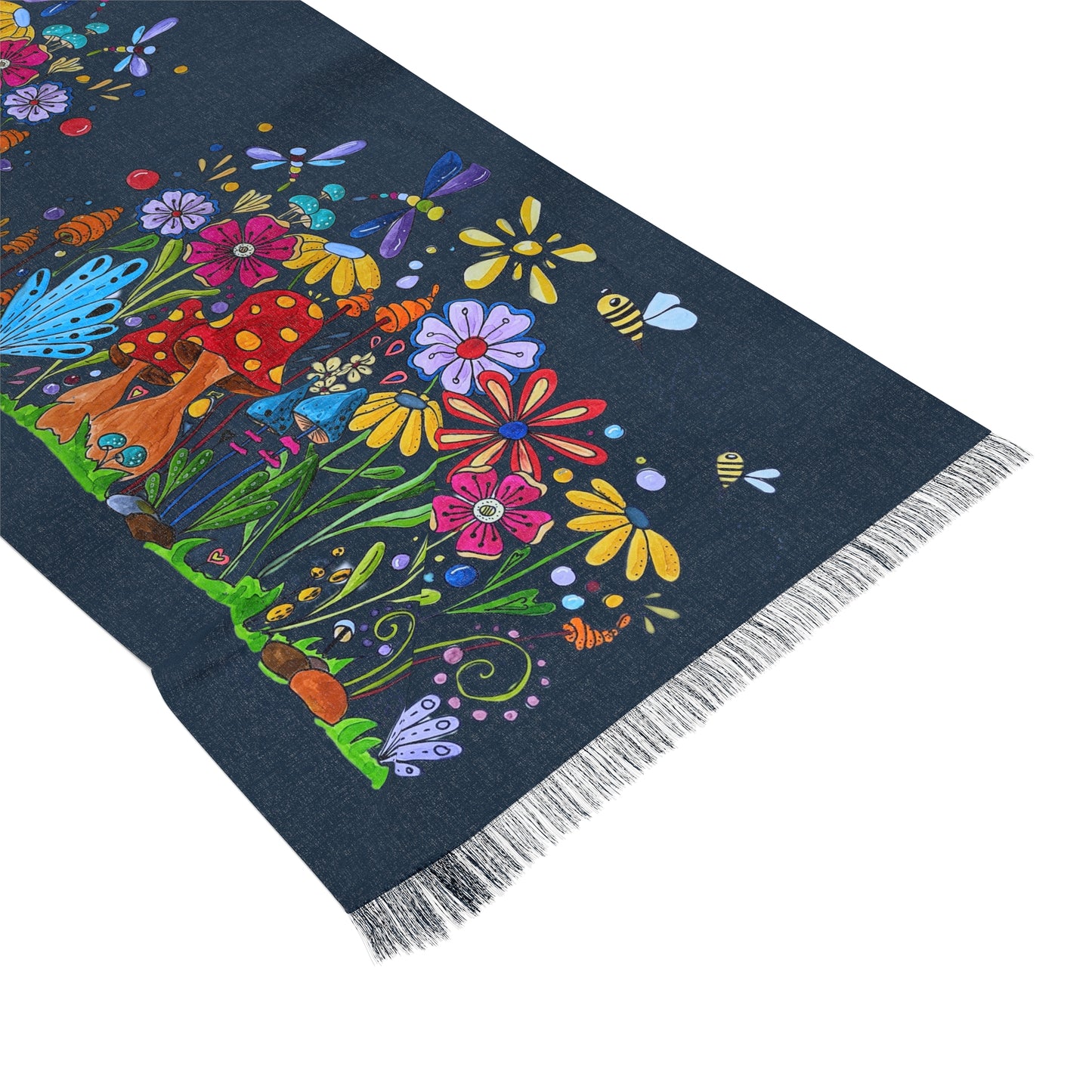 Doodle garden scarf