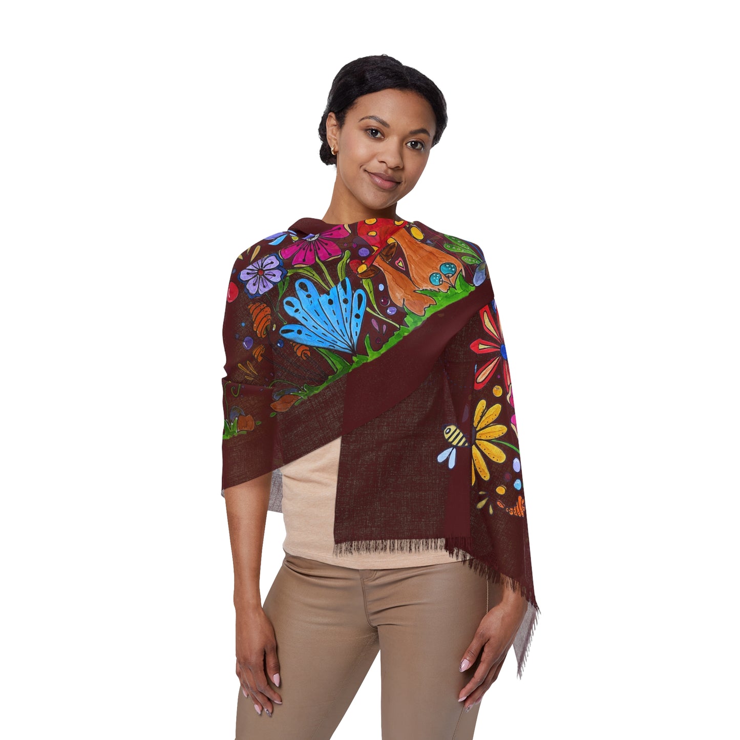 Doodle garden scarf