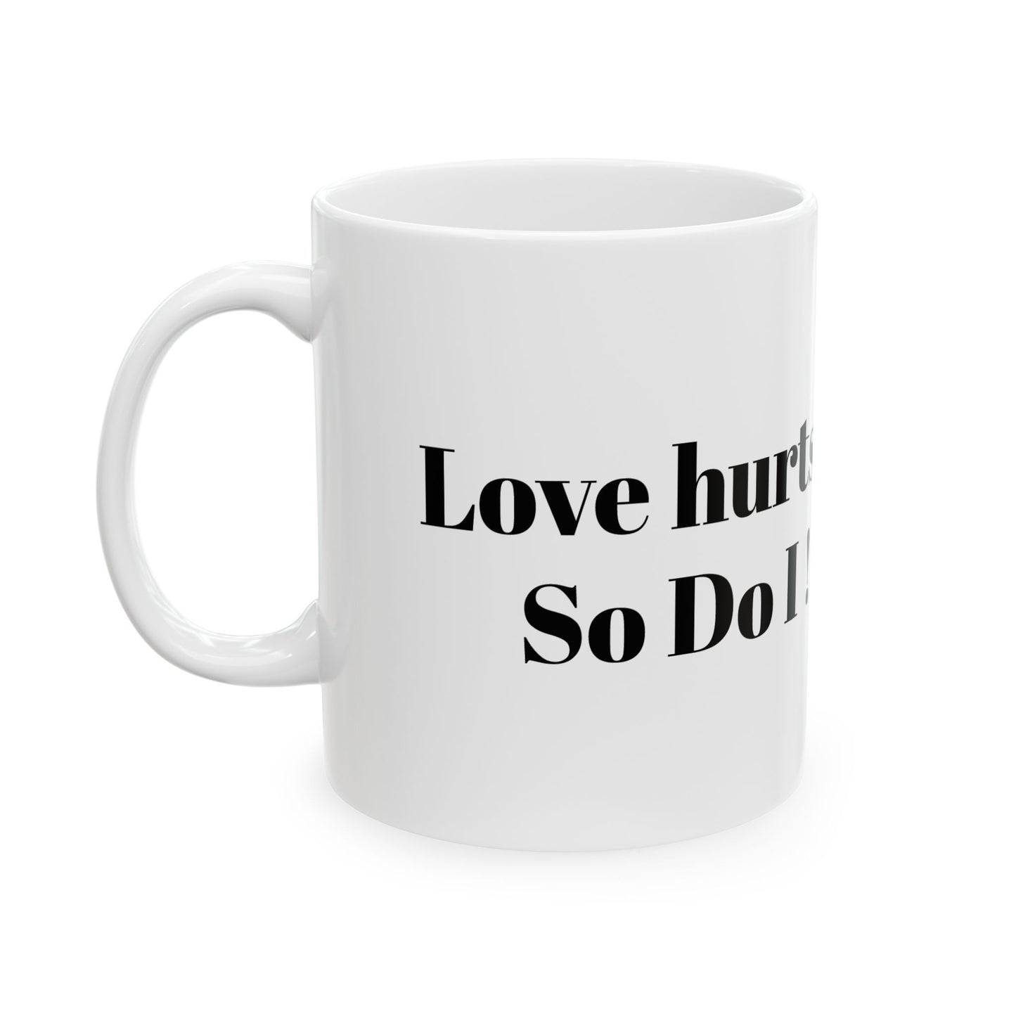 Mug - Middle Finger Bird Cactus Doodle Art Love Hurts So Do I