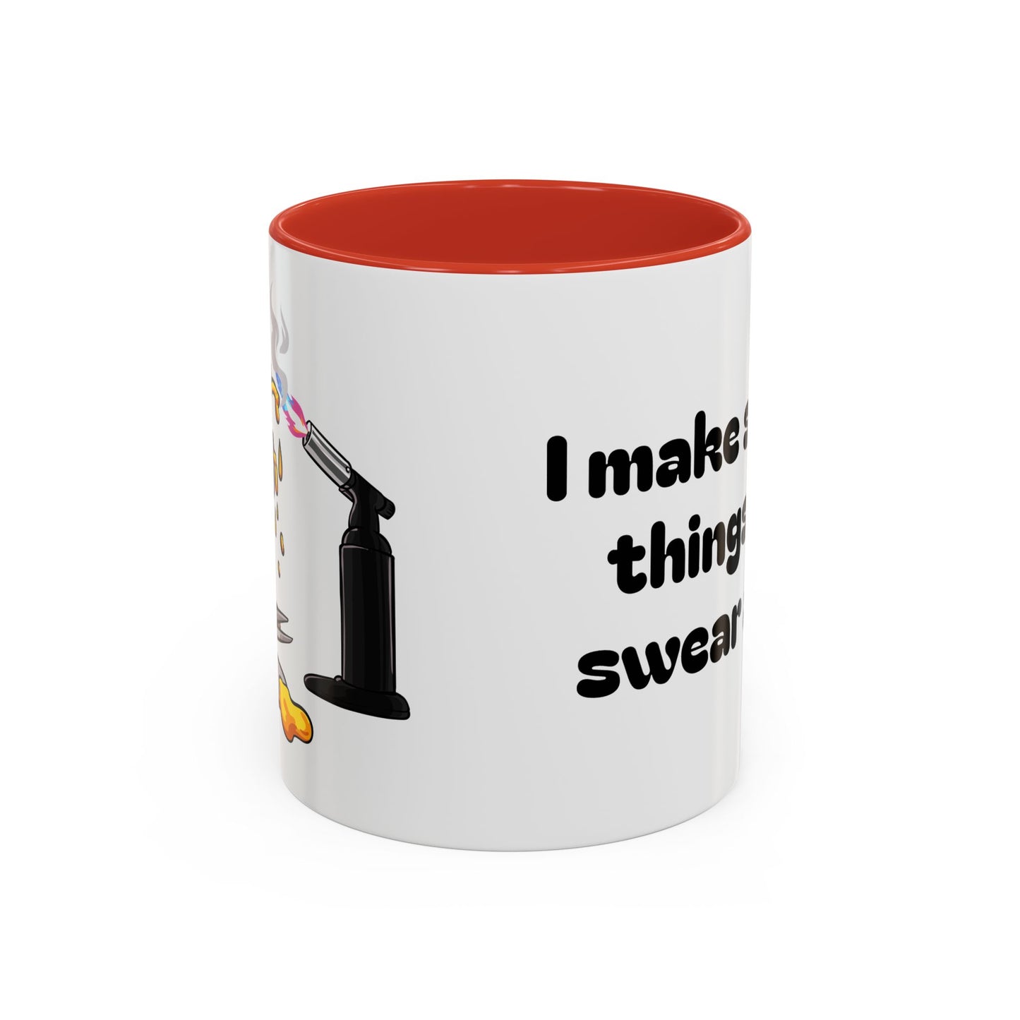 Sparkly 'I Make Sparkly Things and I Swear a Lot' Accent Coffee Mug (11/15oz)