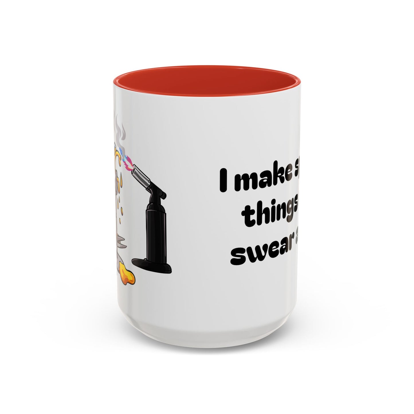 Sparkly 'I Make Sparkly Things and I Swear a Lot' Accent Coffee Mug (11/15oz)