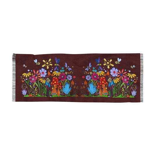 Doodle garden scarf