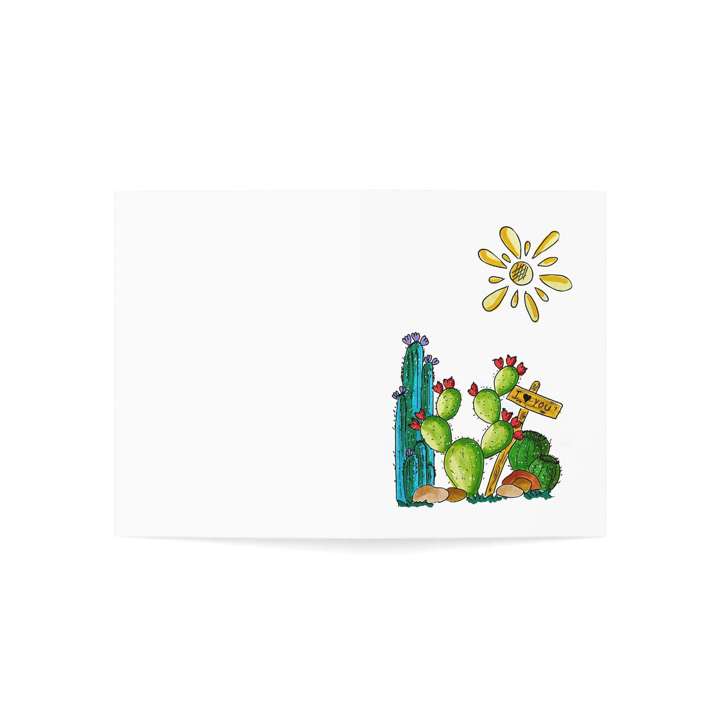 cactus Greeting Cards (1, 10, 30, and 50pcs)