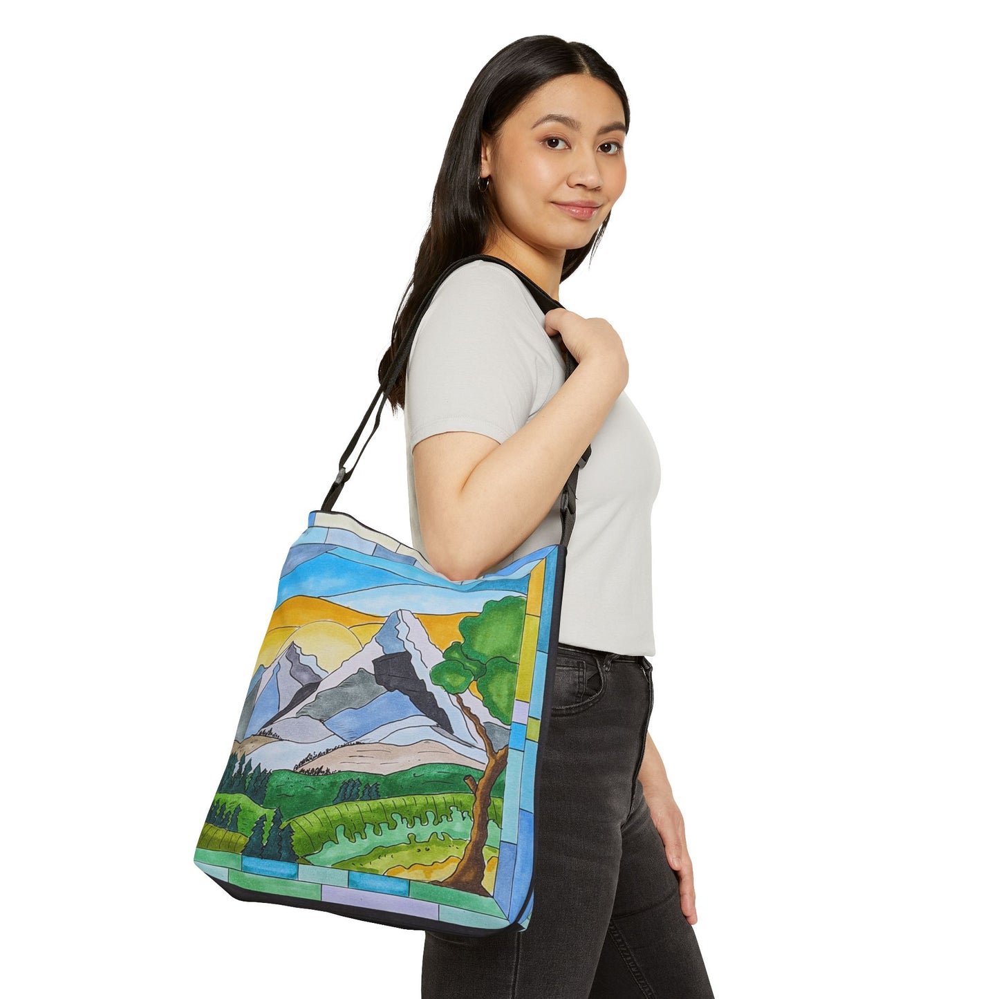 Tote bag with my original art of Flagstaff