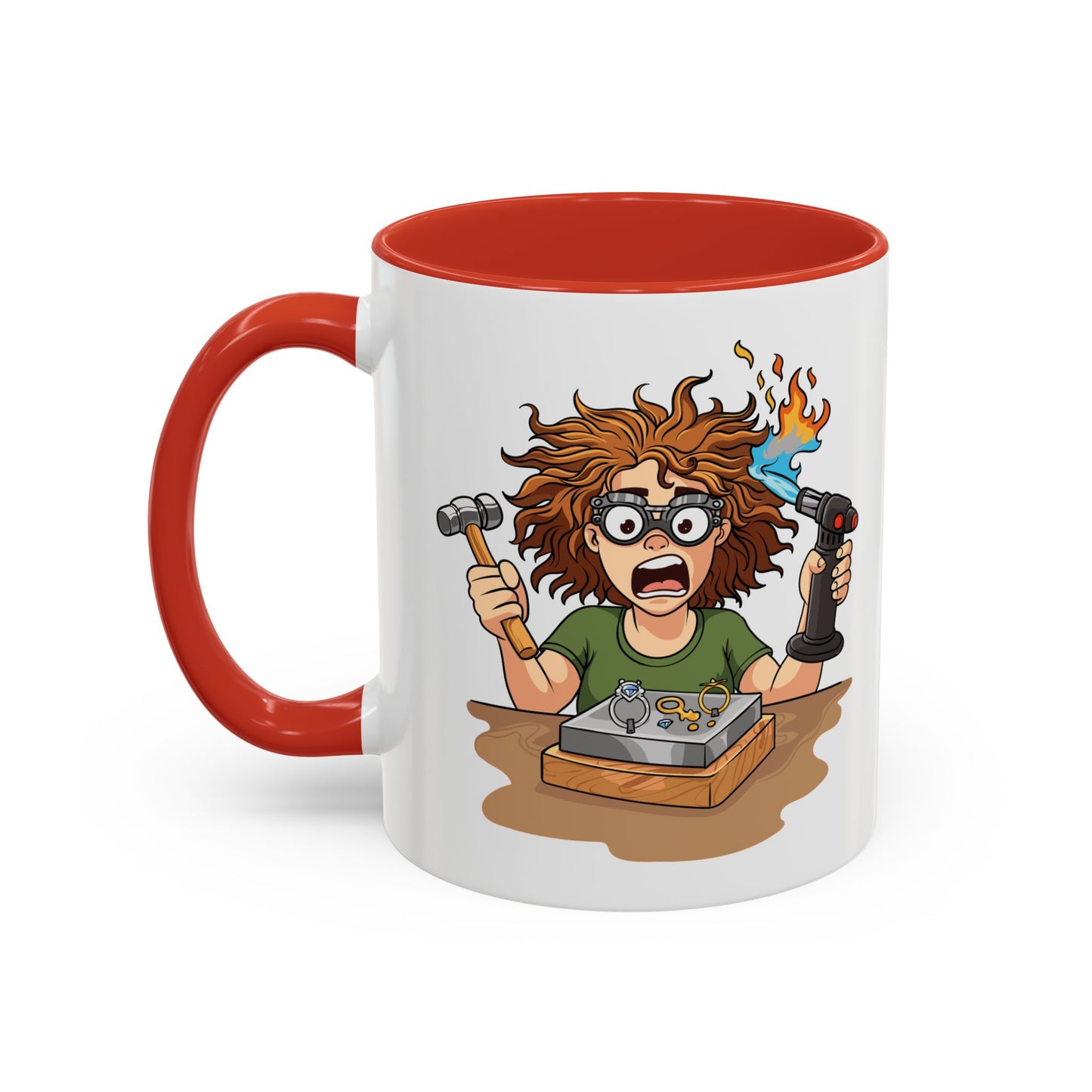 Torch First Think Later Coffee Mug — Funny Silversmiths 11/15oz Accent Mug