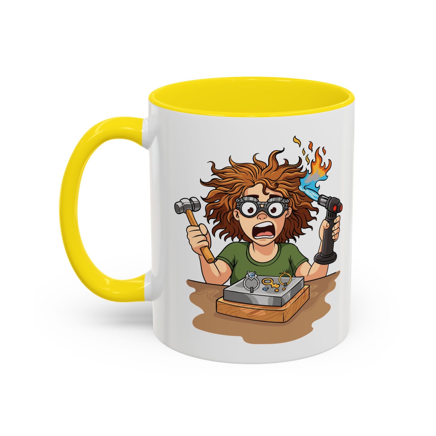 Torch First Think Later Coffee Mug — Funny Silversmiths 11/15oz Accent Mug
