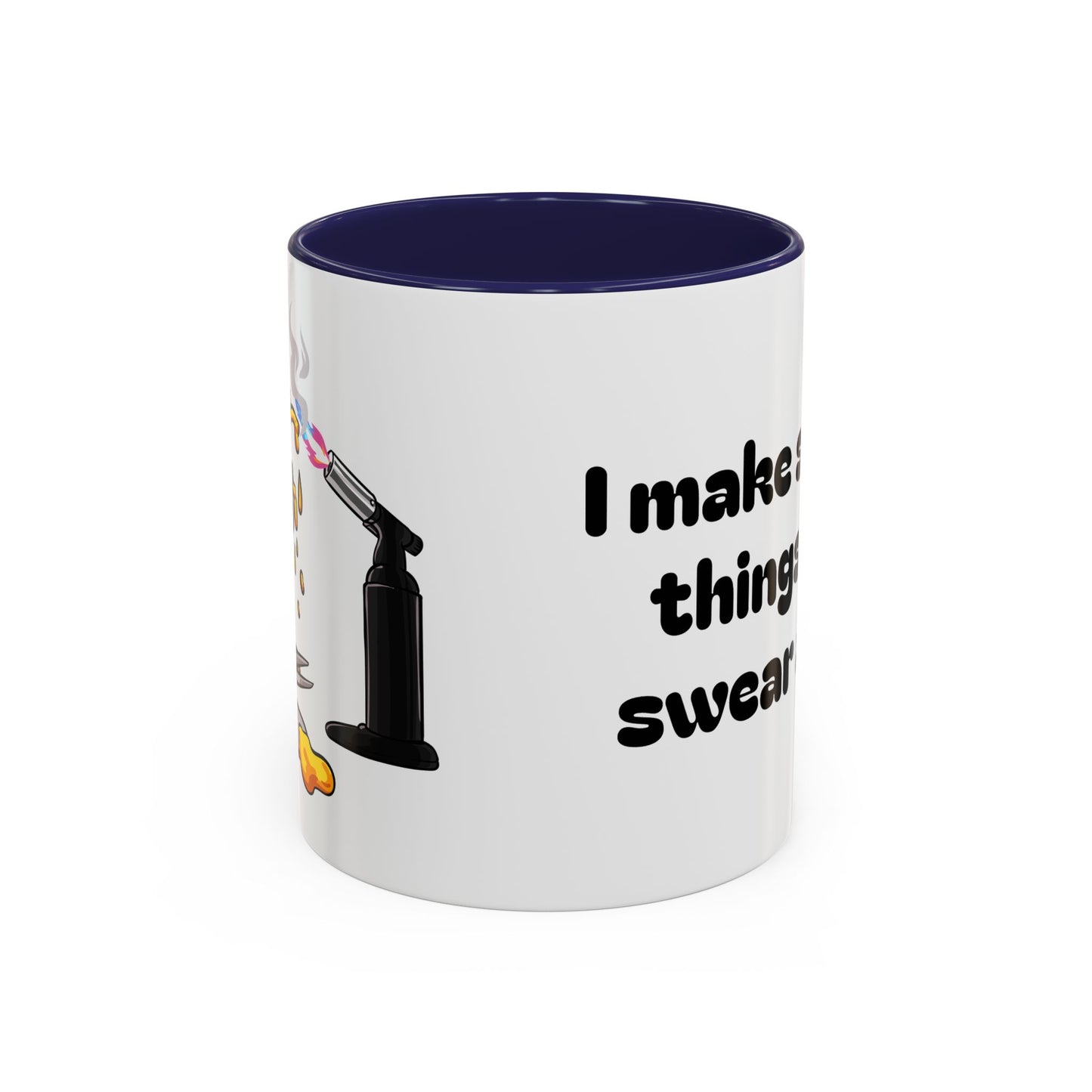 Sparkly 'I Make Sparkly Things and I Swear a Lot' Accent Coffee Mug (11/15oz)