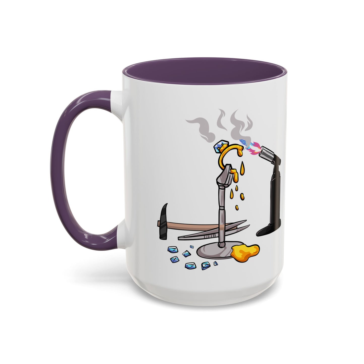 Sparkly 'I Make Sparkly Things and I Swear a Lot' Accent Coffee Mug (11/15oz)
