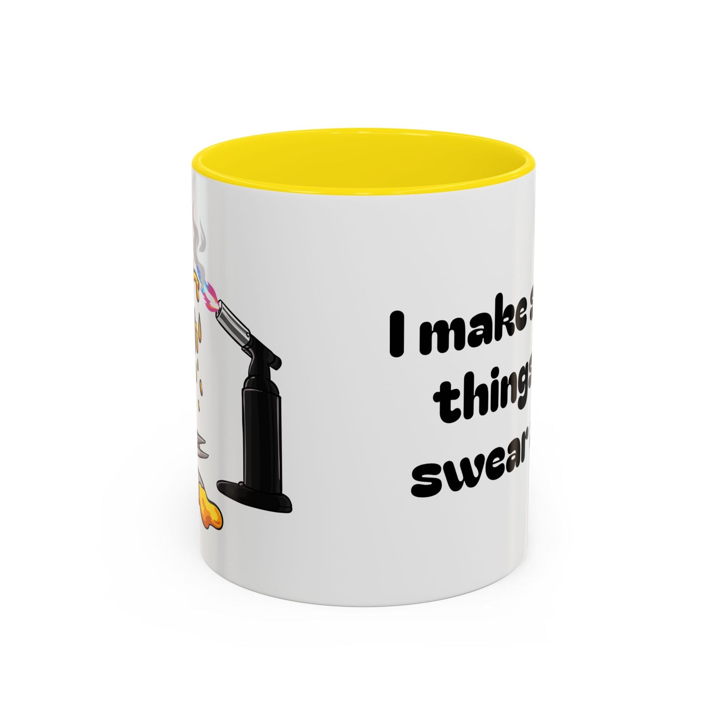 Sparkly 'I Make Sparkly Things and I Swear a Lot' Accent Coffee Mug (11/15oz)